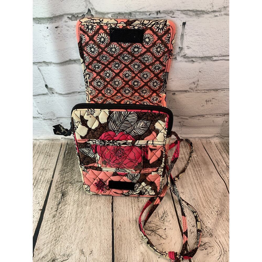 VERA BRADLEY Women’s Mocha Rouge Shoulder Crossbody Bag - Picture 2 of 6